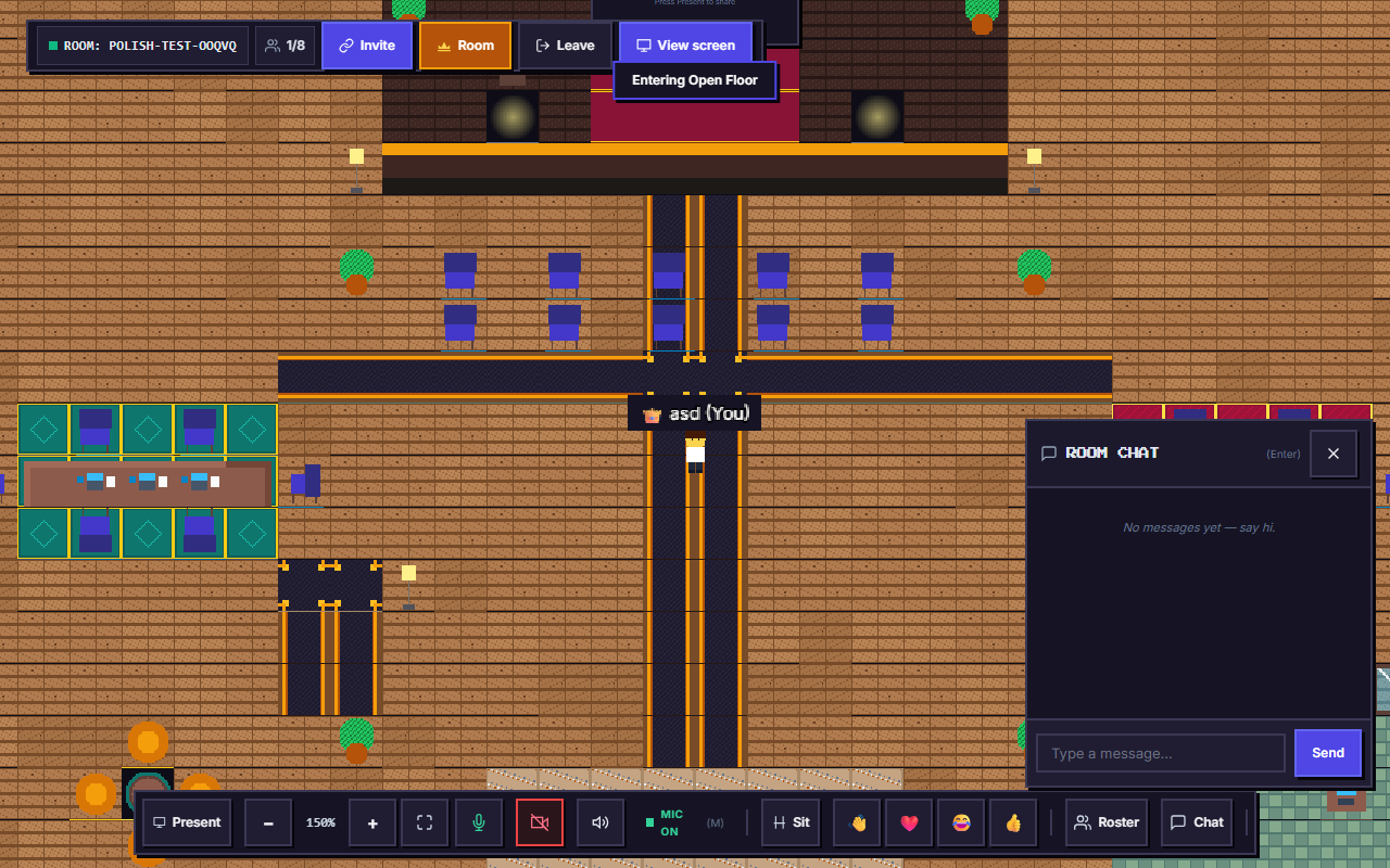Pixel Conference 16-bit virtual office world preview